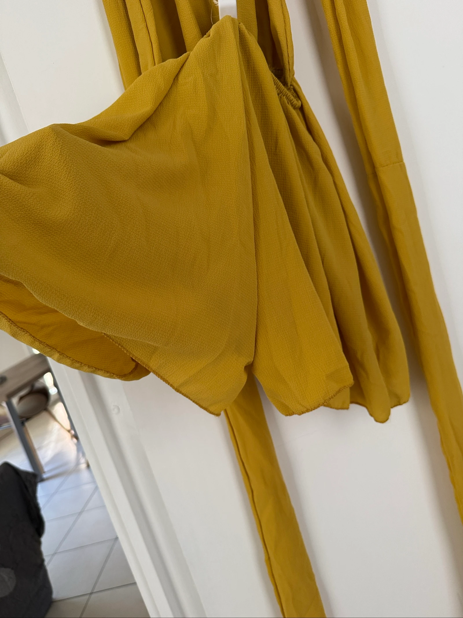 Combi short amarelo mostarda Made in Italy - Tamanho único S/M/L - Fluida e elegante – photo 5
